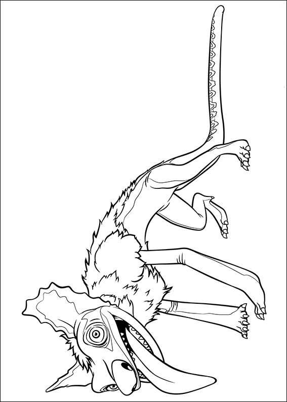 Plansa de colorat cu The Croods 5 35